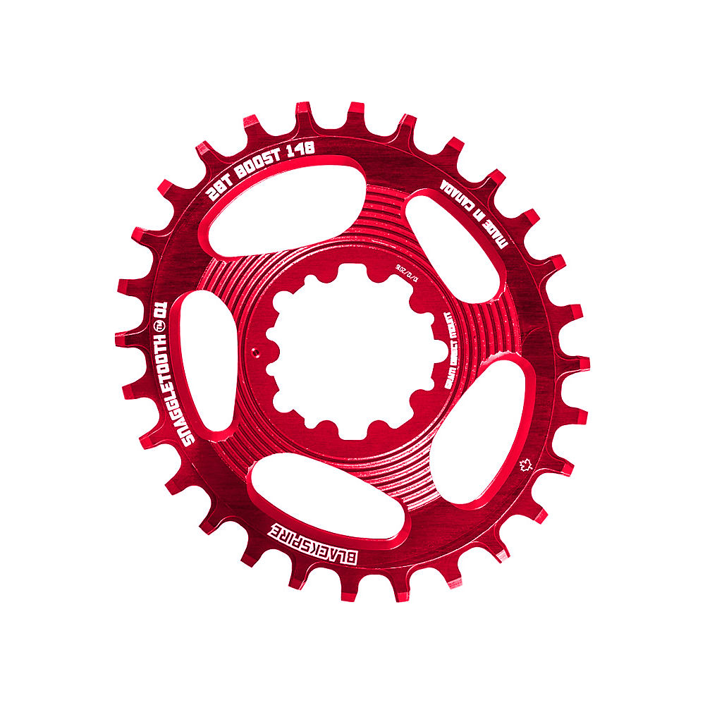 Plateau Blackspire Snaggletooth DM (SRAM, oval, Boost) - Rouge - Direct Mount, Rouge
