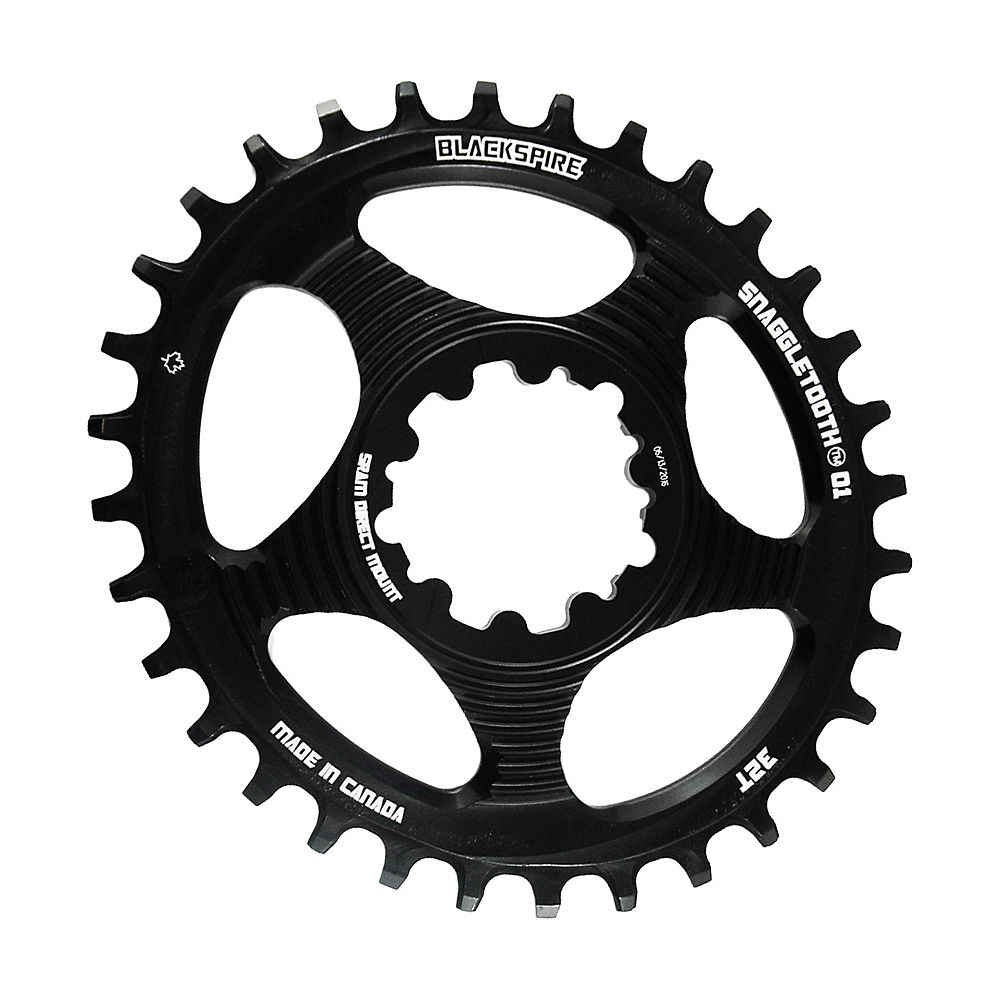 Plateau ovale Blackspire Snaggletooth (SRAM, étroit/large) - Noir - 3mm Offset, Noir