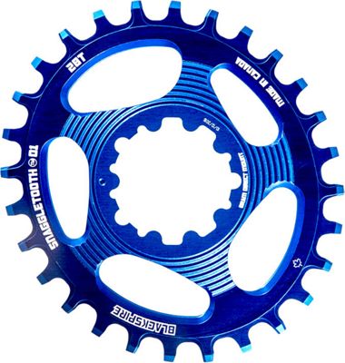 Blackspire SRAM Snaggletooth NarWide Oval Chainring - Blue - 34t, Blue