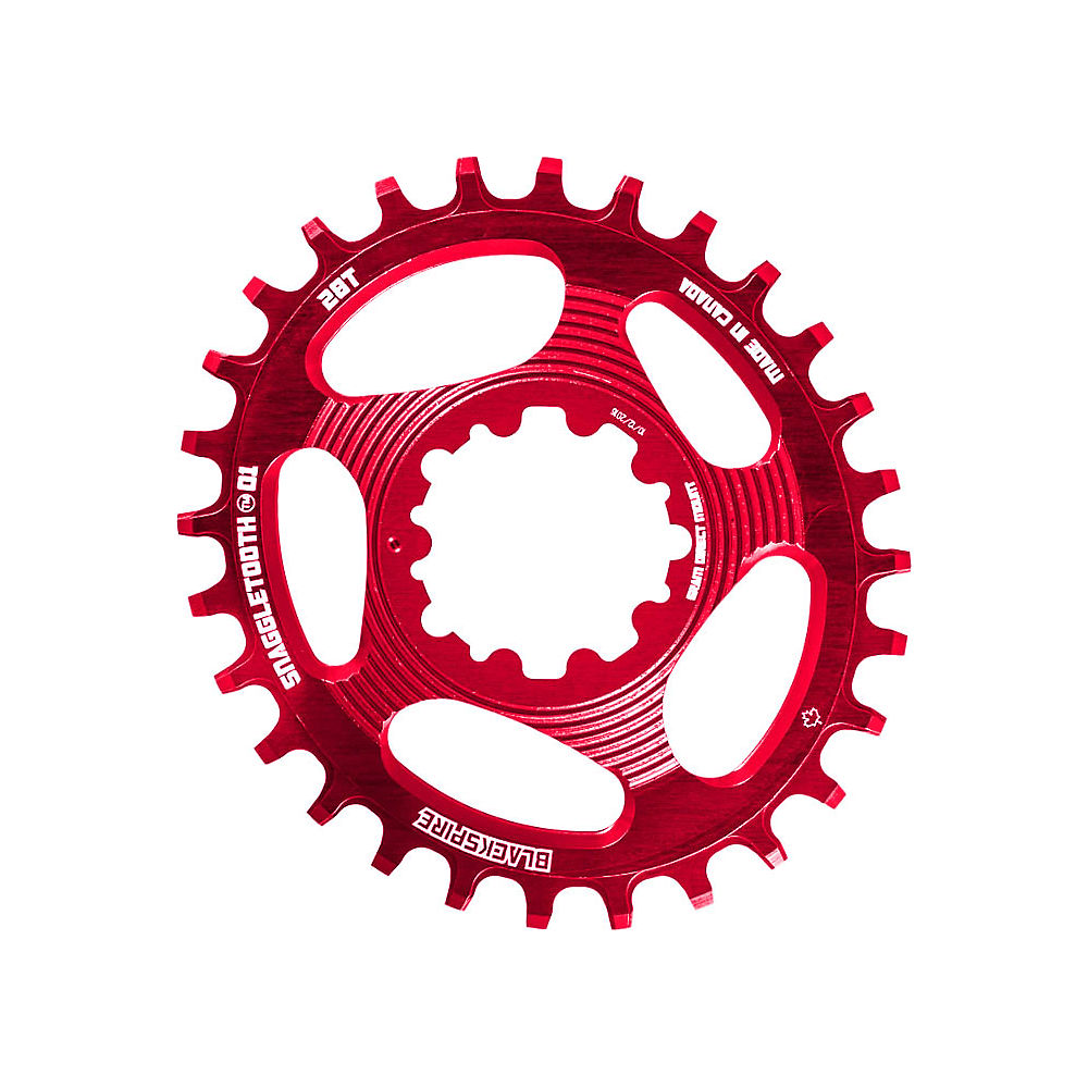 Plateau ovale Blackspire Snaggletooth (SRAM, étroit/large) - Rouge - 3mm Offset, Rouge