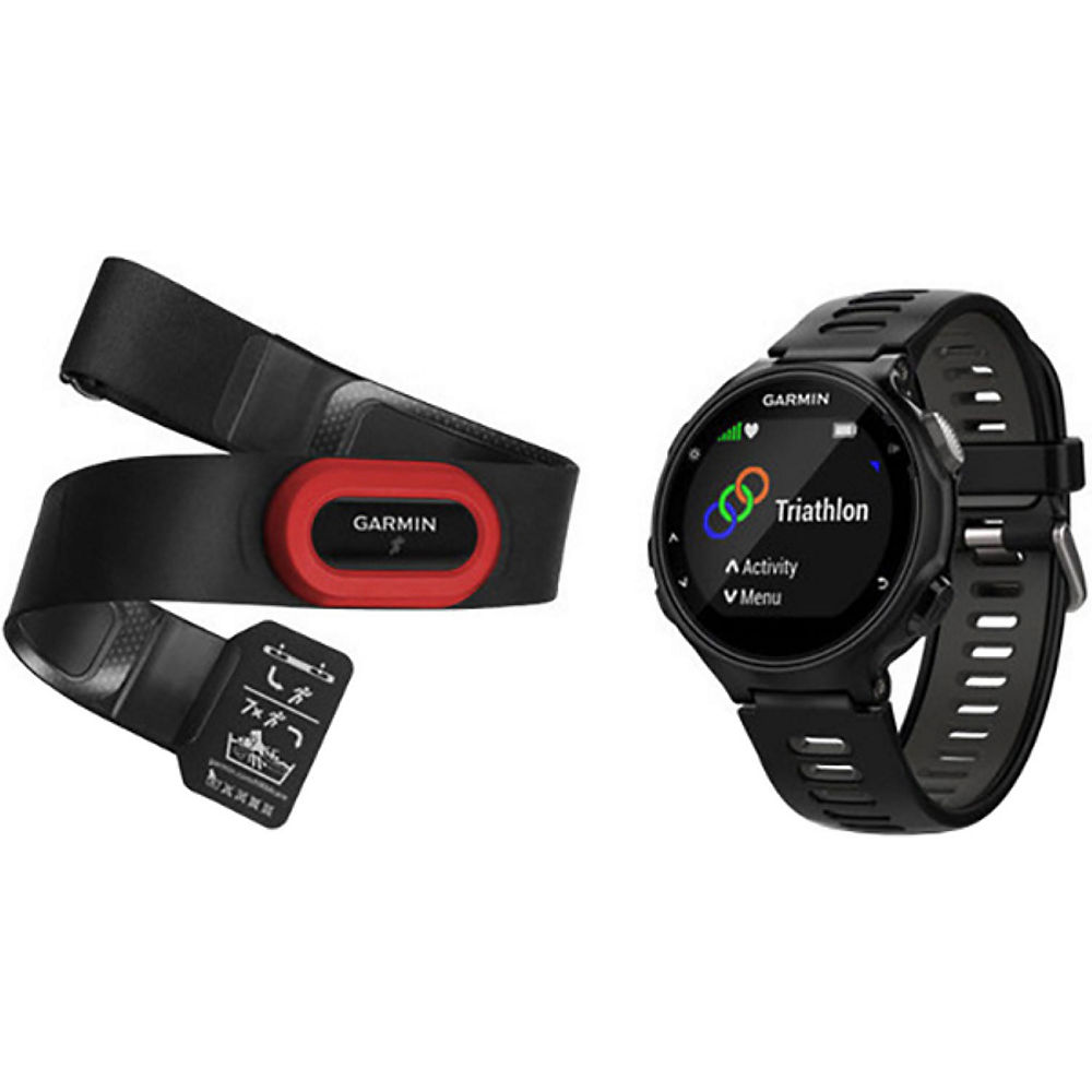 Montre de sport GPS Garmin Forerunner 735XT (avec cardiofréquencemètre) - Noir-Gris