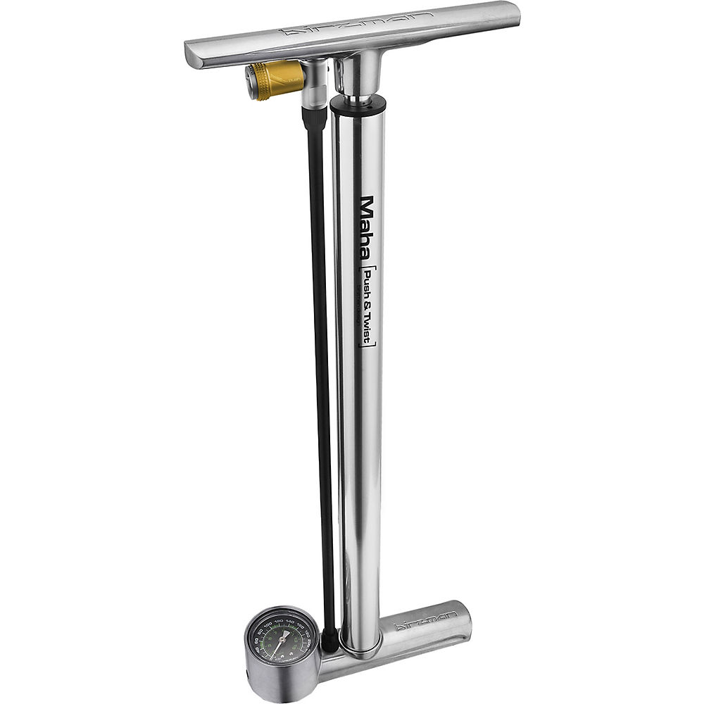 Pompe à pied Birzman Tiny Tanker Push & Twist - Argent, Argent