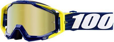 Masque 100% Racecraft (verre miroir) - Bibal-Navy - Mirror True Gold Lens