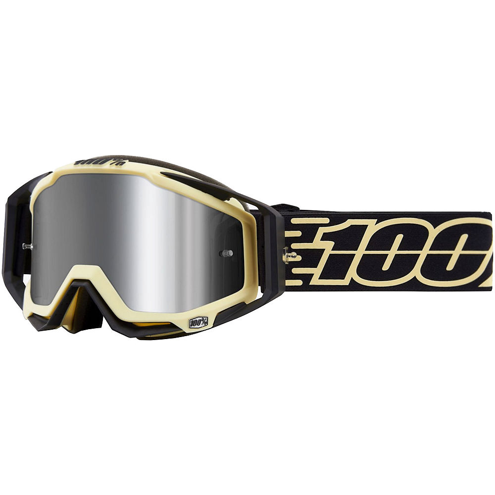 Masque 100% Racecraft Plus (verre miroir) - Jiva - Injected Silver Flash Mirror Lens