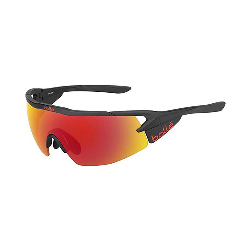 Lunettes de soleil Bolle Aeromax (marron feu) 2018 - Matte Black, Matte Black