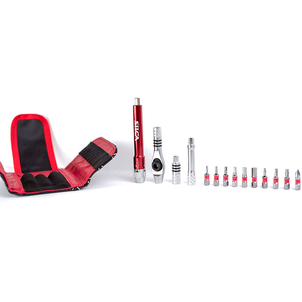 Kit d'outils de couple Silca T-Ratchet + TI - Rouge, Rouge
