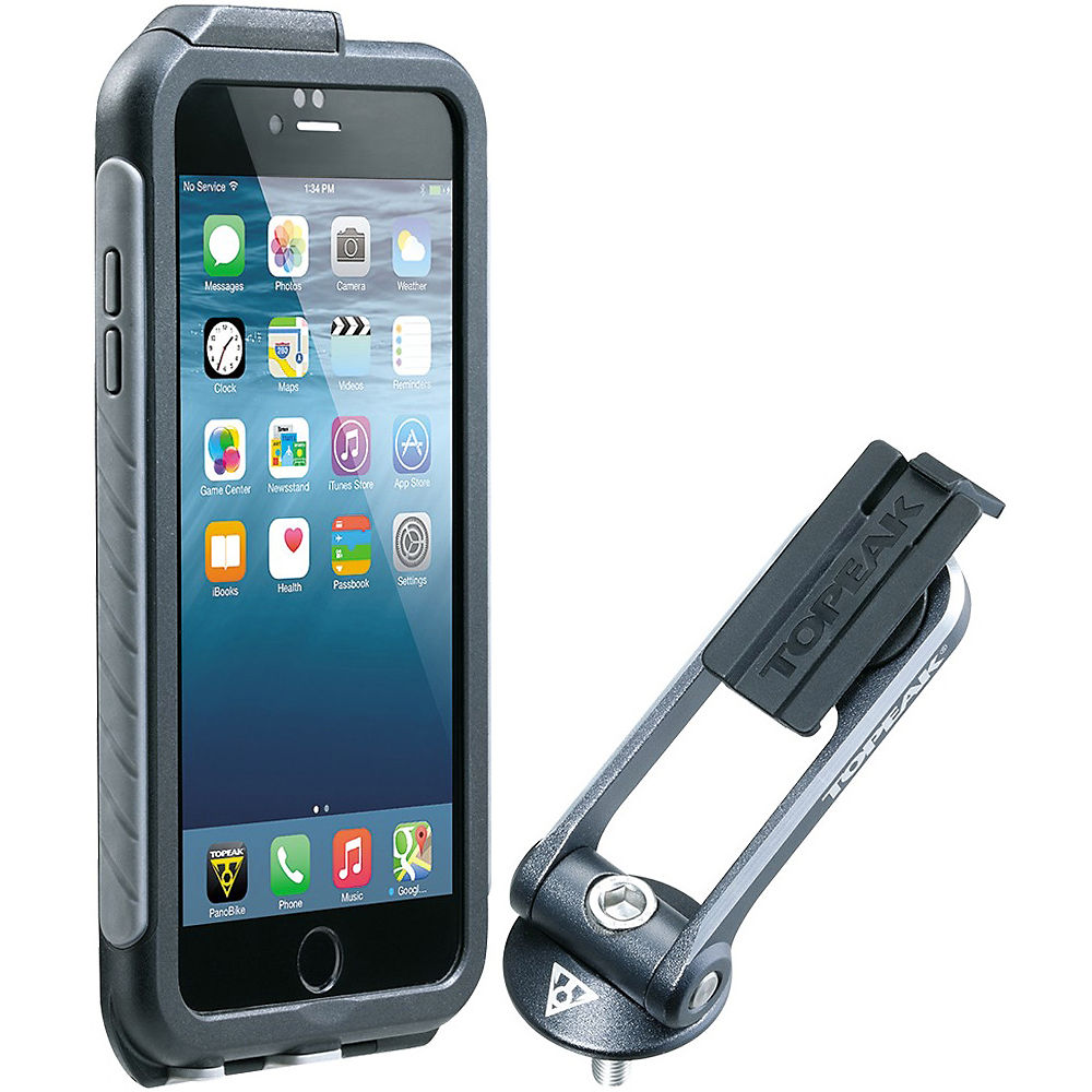 Fixation Topeak Ridecase (avec étui imperméable iPhone 6+/6S+) 2018 - Noir, Noir