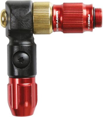 Lezyne ABS-1 Pro HP Floor Pump Chuck 2018 - Red, Red