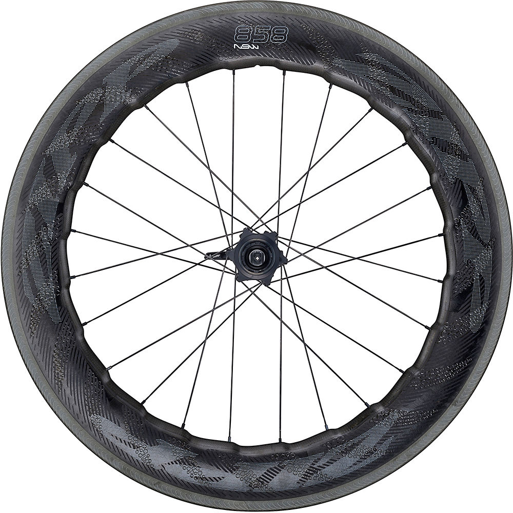Roue arrière Zipp 858 NSW (carbone, QR) - Noir - 130mm QR