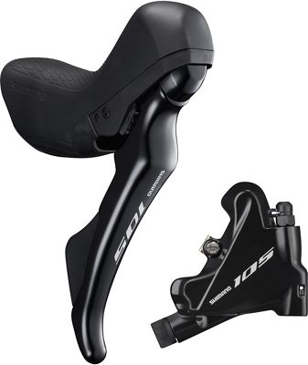 Shimano 105 R7020 Hydraulic Disc Brake - Black - Front - RH, Black