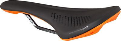 Spank Oozy 220 Saddle - Orange - 144mm Wide, Orange