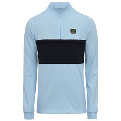 Pull Reynolds Clothing 531 (1/4 zippé) - Sky - Navy - XL