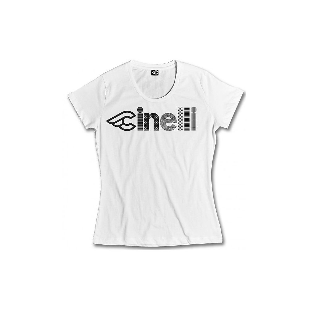 T-shirt Cinelli Optical Femme - Blanc/Gris