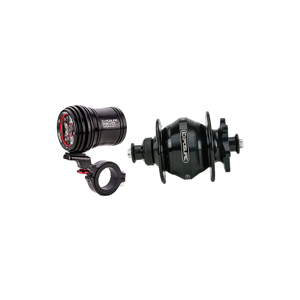 Moyeu Exposure Revo Pack Dynamo Light (32 rayons, QR12) - Noir