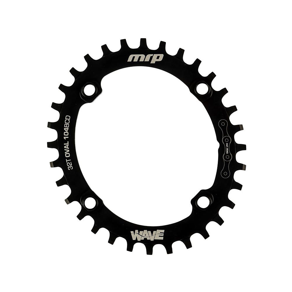 Plateau MRP Wave Oval - Noir - 104mm