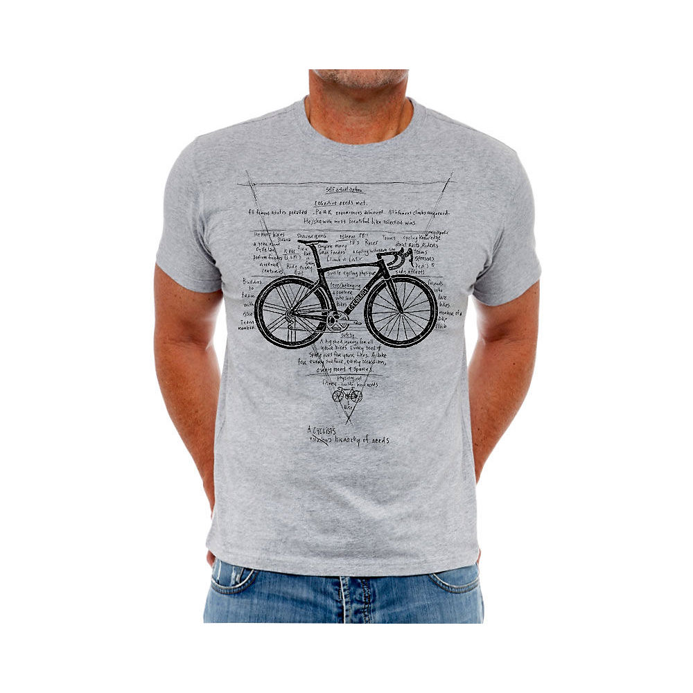 Cycology Hierarchy of Needs T-Shirt 2018 - Gris, Gris