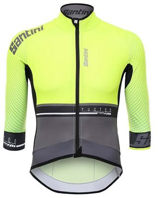 Santini Photon 3 3-4 Sleeve Jersey 2017  - Jaune - XL, Jaune