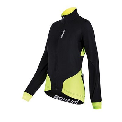 Santini Women's Beta WS XFree 210 Jacket - Noir/Jaune - XL