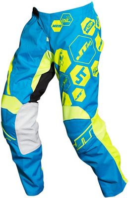 Pantalon JT Racing Flo Tec DNA 2019 - Cyan - Jaune néon - 30