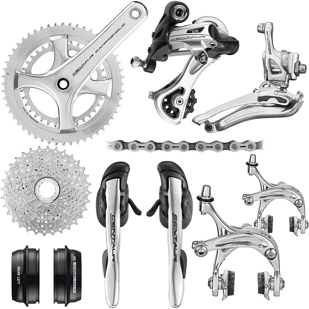 Groupe Campagnolo Centaur (11 vitesses, freins sur jante) - Argent - 11-32t, Argent