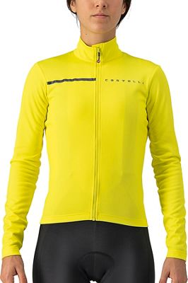 Castelli Women's Sinergia Long Sleeve Jersey - Brilliant Yellow-Dark Grey - M}, Brilliant Yellow-Dark Grey