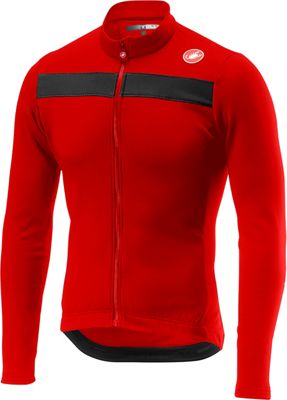 Castelli Puro 3 Long Sleeve Jersey - Red - XS}, Red