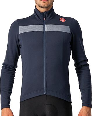 Castelli Puro 3 Long Sleeve Jersey - SAVILE BLUE-SILVER REFLEX - XS}, SAVILE BLUE-SILVER REFLEX