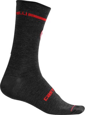 Chaussettes Castelli Transition 12 (laine) - Noir - S/M