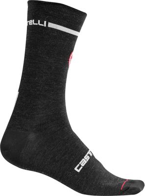 Chaussettes Castelli Transition 12 (laine) - Gris foncé - S/M