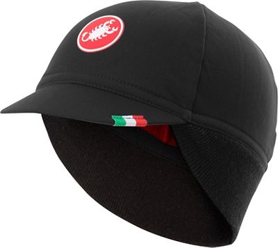 Cappellino termico Castelli Difesa  - Black-Red} - One Size}, Black-Red}