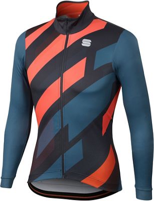 Maillot Sportful Volt (thermique, manches longues) - Bleu/Rose - XXL
