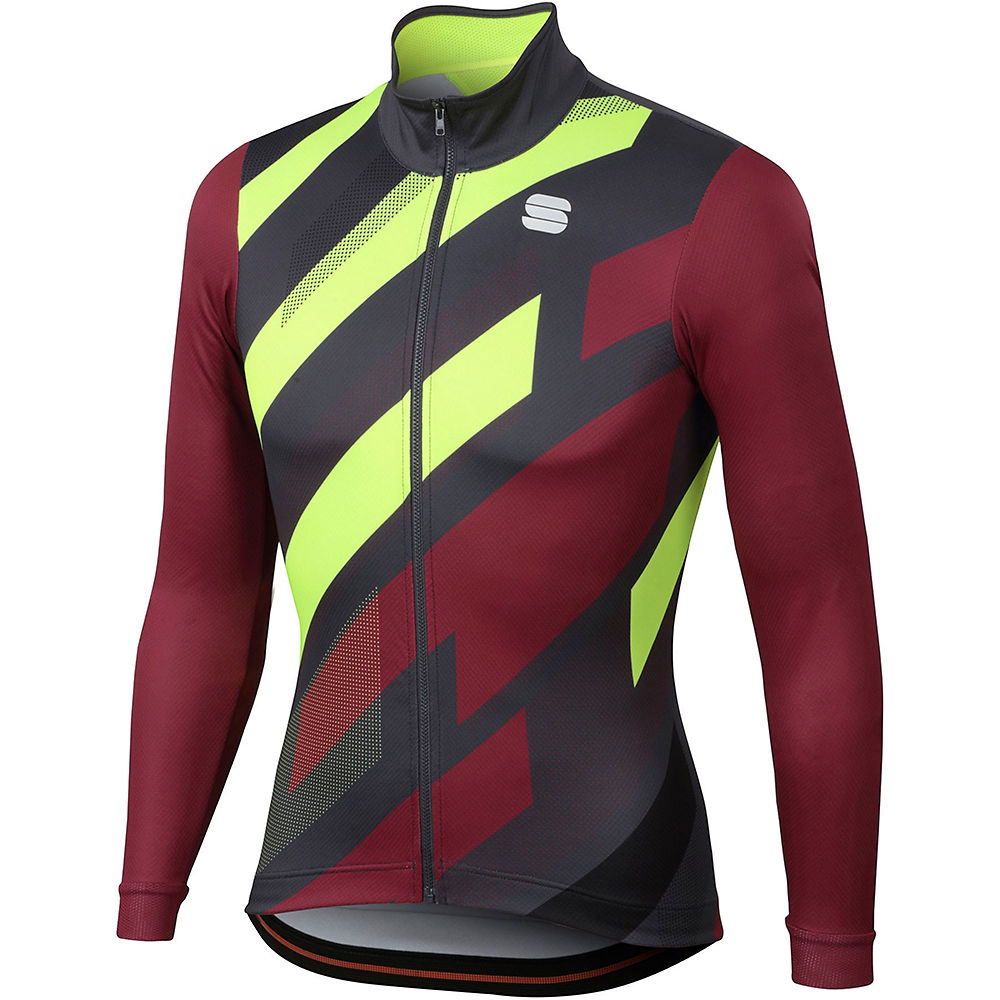 Maillot Sportful Volt (thermique, manches longues) - Rouge/Jaune