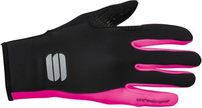 Sportful Women's Windstopper Essential 2 Gloves - Black-Bubblegum - XXL