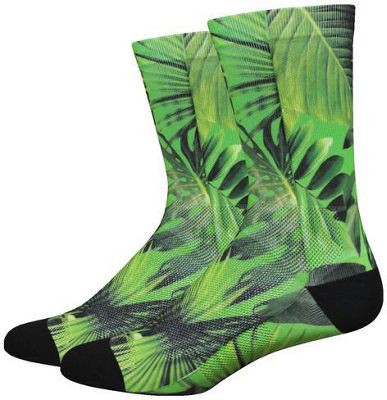 Chaussettes Defeet Levitator Lite Jungle (15 cm environ) - Vert/Noir - XL