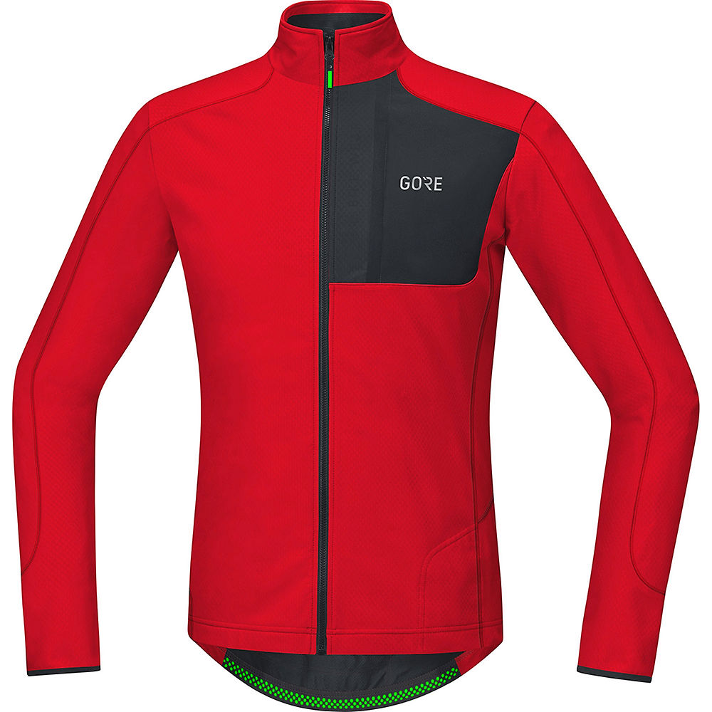 Maillot Gore Wear C5 Trail (thermique) - Rouge-Noir - S