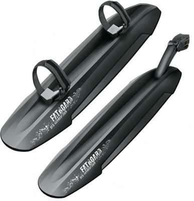 SKS Fatboard Fatbike Clip-On Mudguard Set - Black, Black