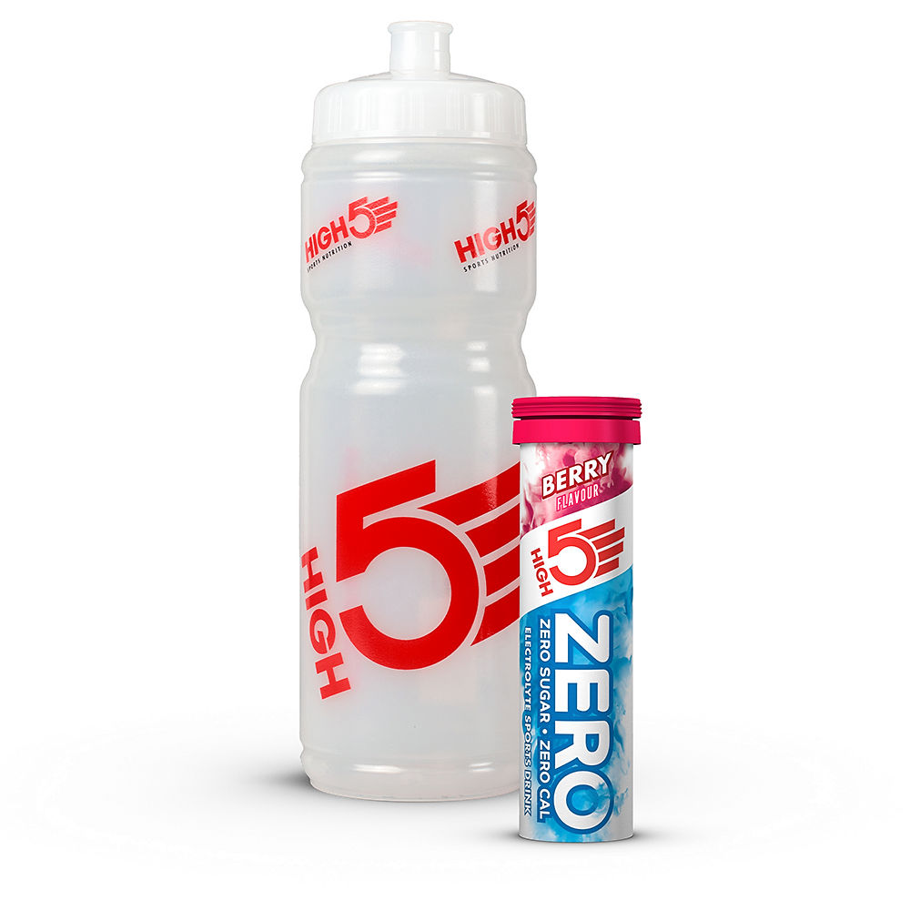 HIGH5 750ml Bottle with free 10 tab - Transparent-Red, Transparent-Red