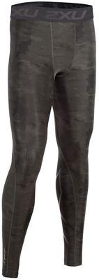 2XU Accelerate Print Compression Tights - Asphalt Duffle - XXL