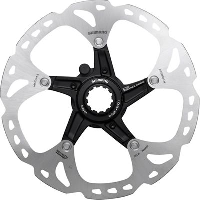 Shimano RT-EM800 Steps Brake Rotor with Lockring - Black-Silver - 180mm}, Black-Silver