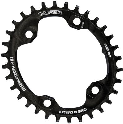 Blackspire Snaggletooth NW Oval Chainring XT M8000 - 4-Bolt, Black