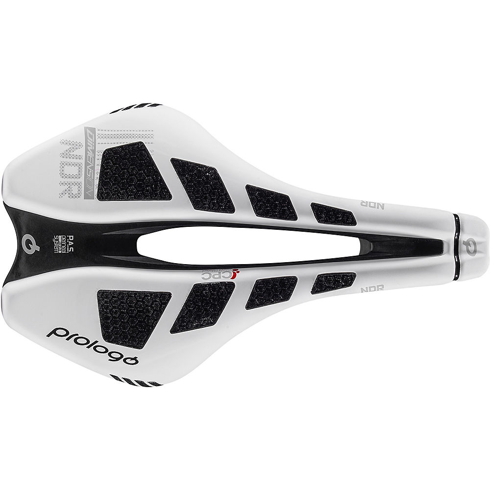 PROLOGO Dimension-NDR CPC Saddle (Tirox Rails) - Blanc-Noir - 143mm Wide, Blanc-Noir