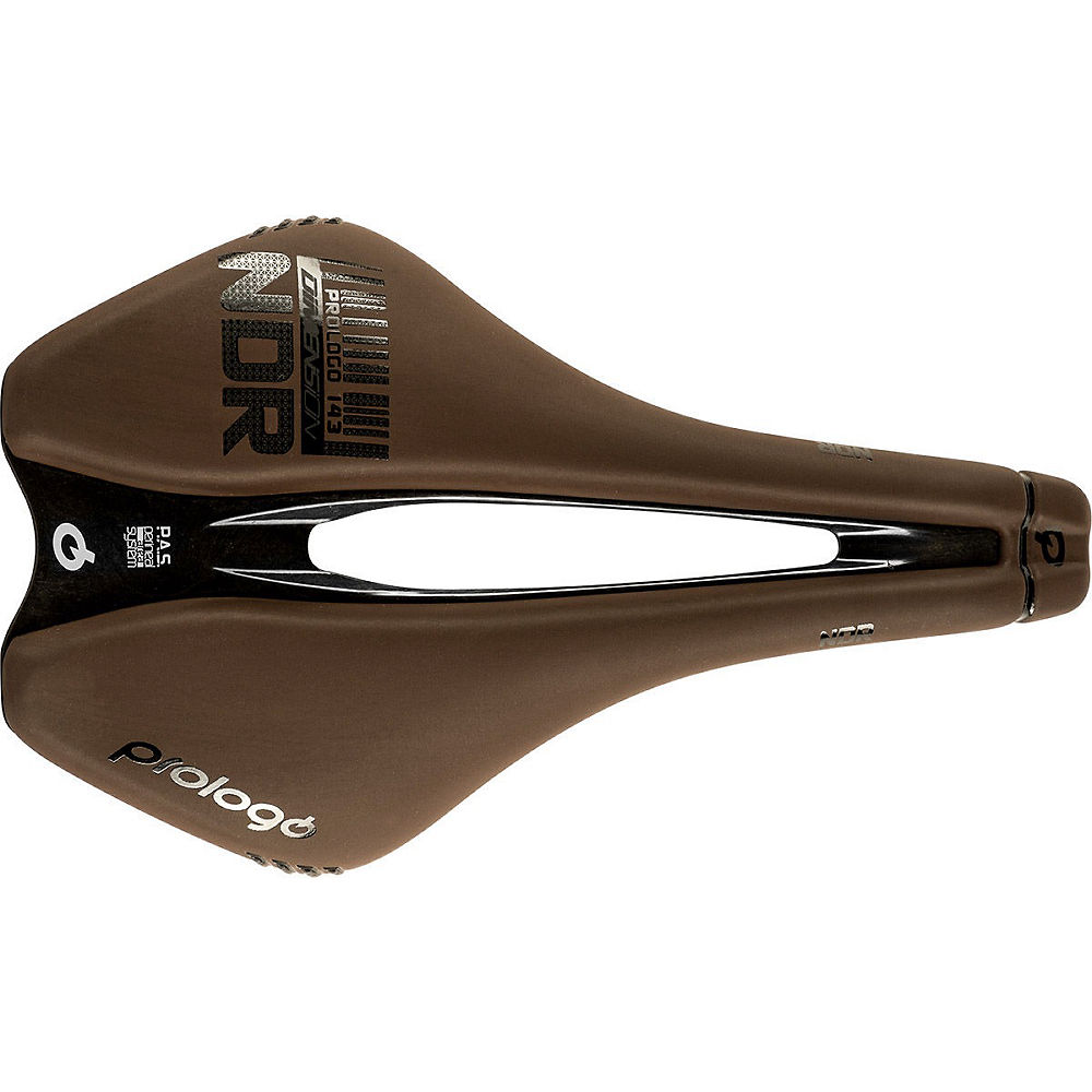 PROLOGO Dimension-NDR Bike Saddle (Tirox Rails) - Brown Stone - 245 x 143mm}, Brown Stone