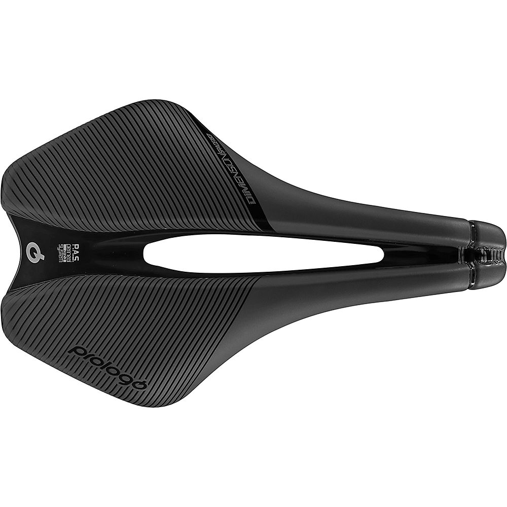 PROLOGO Dimension Space Saddle (Tirox Rails) - Anthracite/Noir - 153mm Wide, Anthracite/Noir