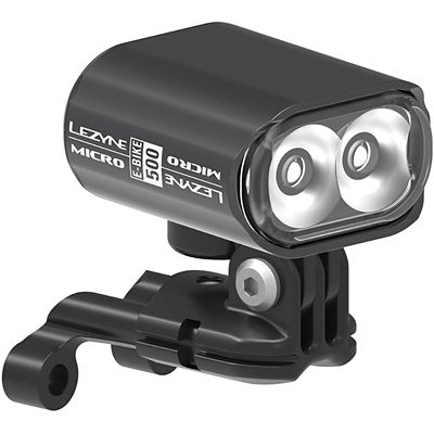 Éclairage avant E-VTT Lezyne Micro Drive (500 lumens) - Noir, Noir