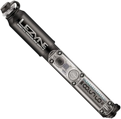 Lezyne Digital Pressure Drive Hand Pump - Black, Black