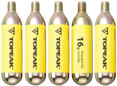 Topeak Threaded CO2 Cartridges (5 piece) - Neutral, Neutral