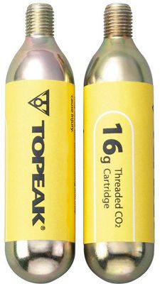 Topeak Threaded CO2 Cartridge 16g (2 Pack) - Neutral, Neutral