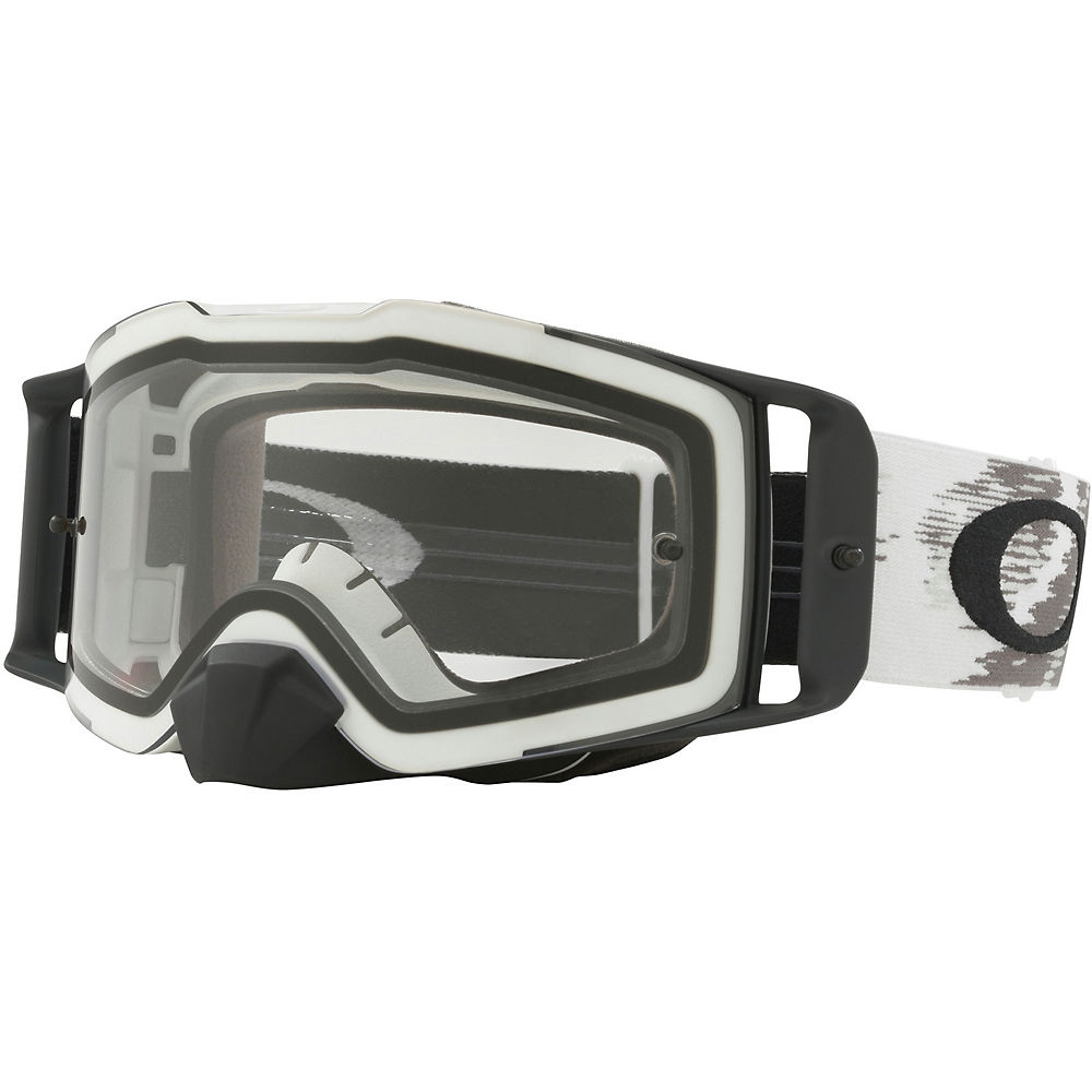 Oakley FRONT LINE MX Clear Lens Goggles - White Speed