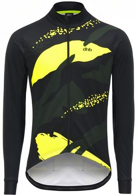 Veste dhb Blok Camo Softshell (coupe-vent) - Noir/Jaune
