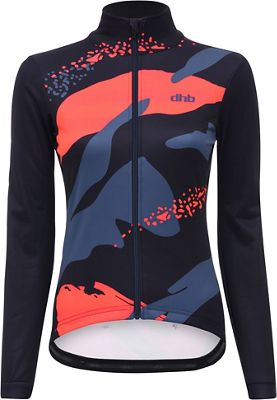 Veste Femme dhb Blok Camo Softshell (coupe-vent) - Noir/Multi - UK 8